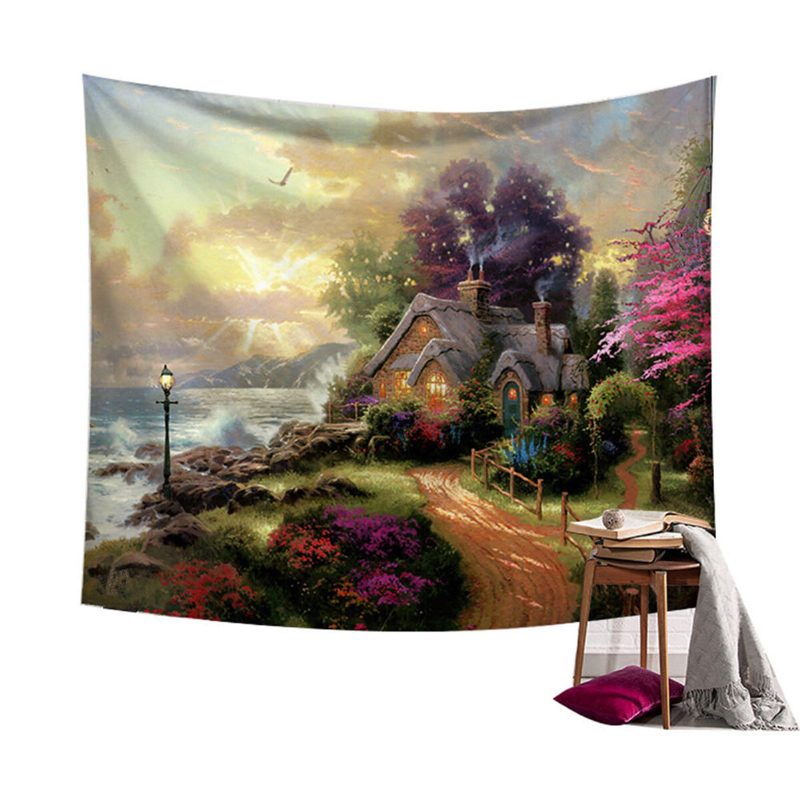 Fairy Forest Függő Fali Kárpit Bohemian Hippie Throw Ágytakaró Otthoni Dekorációk