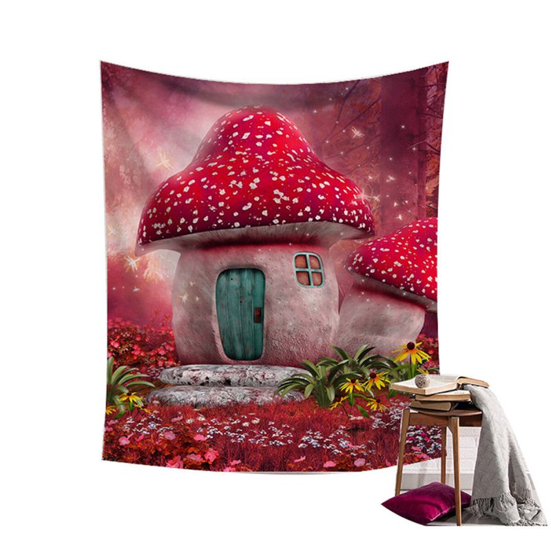 Fairy Forest Függő Fali Kárpit Bohemian Hippie Throw Ágytakaró Otthoni Dekorációk