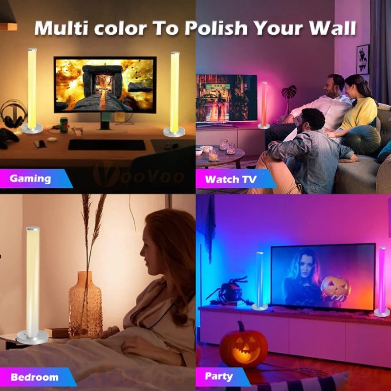 Intelligens Led Lámpa Rgb Távirányítóval És Hang Aktiválással