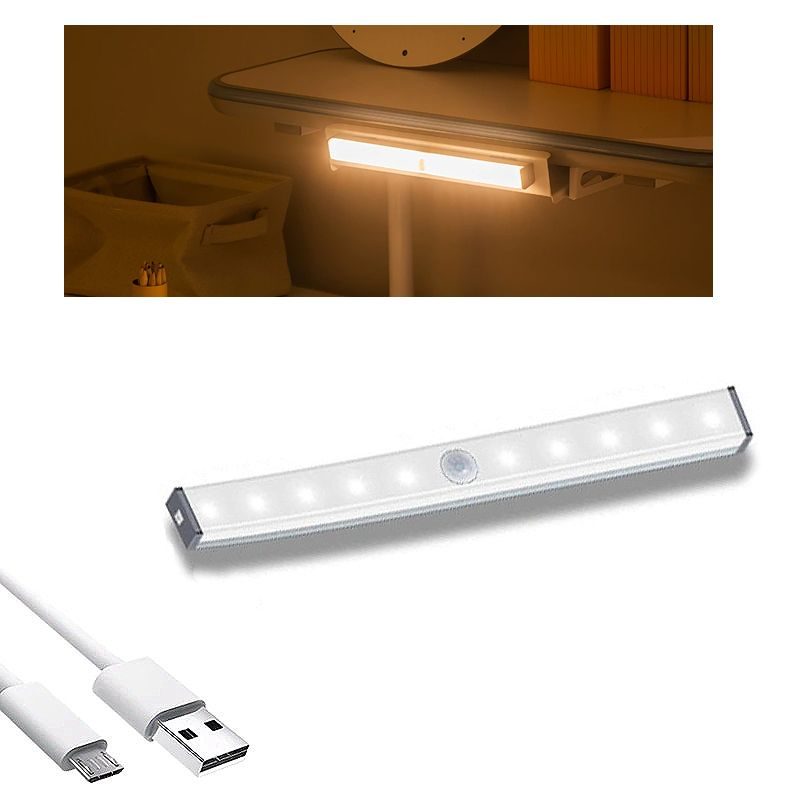 Led Éjszakai Fény Mozgásérzékelő Vezeték Nélküli Usb Újratölthető Lámpa