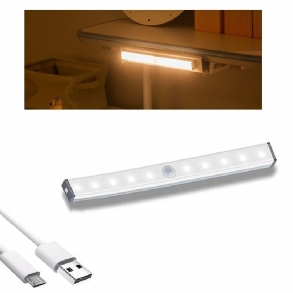 Led Éjszakai Fény Mozgásérzékelő Vezeték Nélküli Usb Újratölthető Lámpa