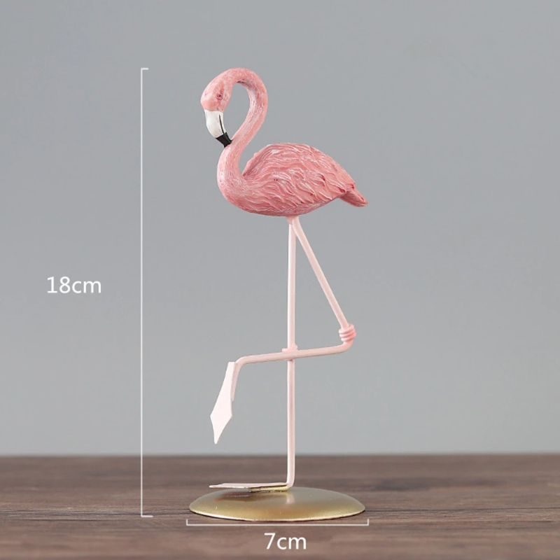 Nordic Flamingo Figurine Home Decor