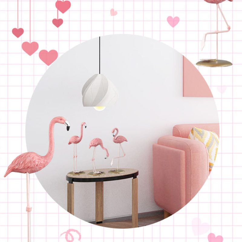 Nordic Flamingo Figurine Home Decor