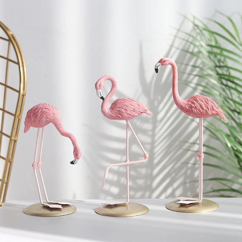 Nordic Flamingo Figurine Home Decor