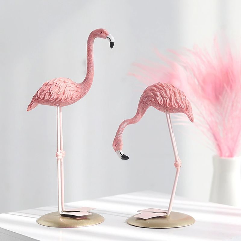 Nordic Flamingo Figurine Home Decor