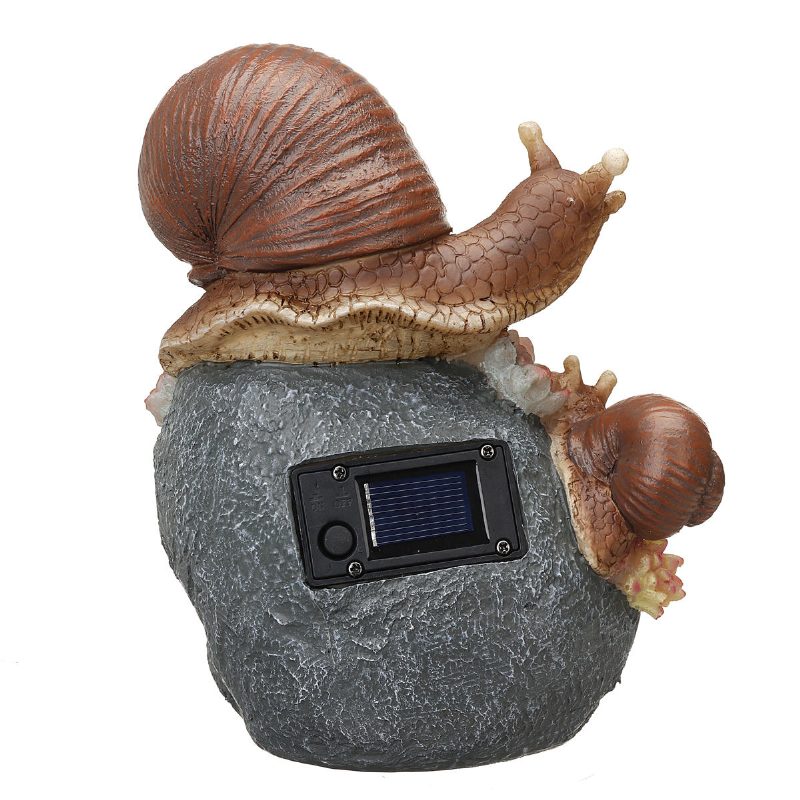 Solar Animal Night Light Játék Gyanta Vízálló Aranyos Kültéri Kerti Udvari Lámpák Ösvény Dekor Lámpa Csiga Típus