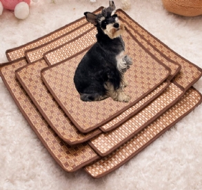 Kutya Macska Forró Nyári Hűtőágy Rattan Tatami Bambusz Kényelmes Alvószőnyeg Többfunkciós Ülés