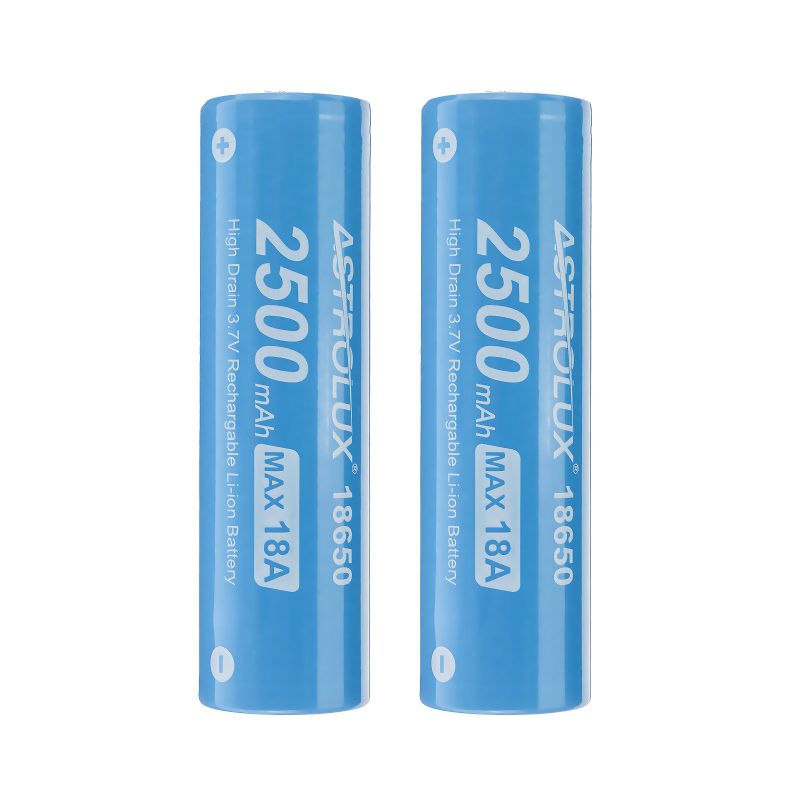 10db E1825 18a 2500mah 3.7v 18650 Li-ion Akkumulátor Védelem Nélküli Nagy Lefolyású Újratölthető Lítium Tápelem Astroluxhoz Nitecore Lumintop Fenix Olight Zseblámpák Rc Játékok Otthoni Eszközök