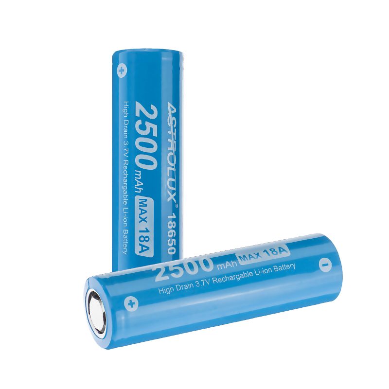 10db E1825 18a 2500mah 3.7v 18650 Li-ion Akkumulátor Védelem Nélküli Nagy Lefolyású Újratölthető Lítium Tápelem Astroluxhoz Nitecore Lumintop Fenix Olight Zseblámpák Rc Játékok Otthoni Eszközök