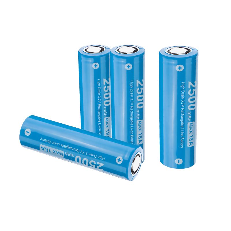 10db E1825 18a 2500mah 3.7v 18650 Li-ion Akkumulátor Védelem Nélküli Nagy Lefolyású Újratölthető Lítium Tápelem Astroluxhoz Nitecore Lumintop Fenix Olight Zseblámpák Rc Játékok Otthoni Eszközök