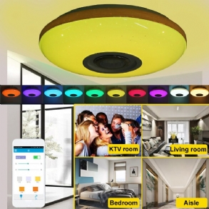 120 W Led Mennyezeti Lámpa Bluetooth Zenei Hangszóró Szabályozható Rgb Fényű Távirányító