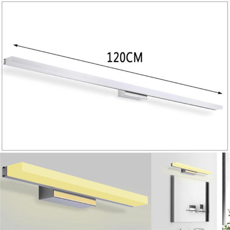 120cm 20w 96 Led Tükör Első Lámpa Morden Fali Rozsdamentes Acél 1600lm 85-265v