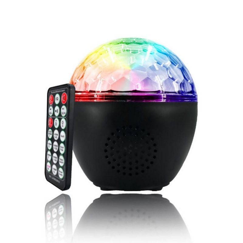 16 Színű Bluetooth Hangszóró Disco Ball Mini Music Audio Stage Light Távirányító Hordozható Projektor Club Party