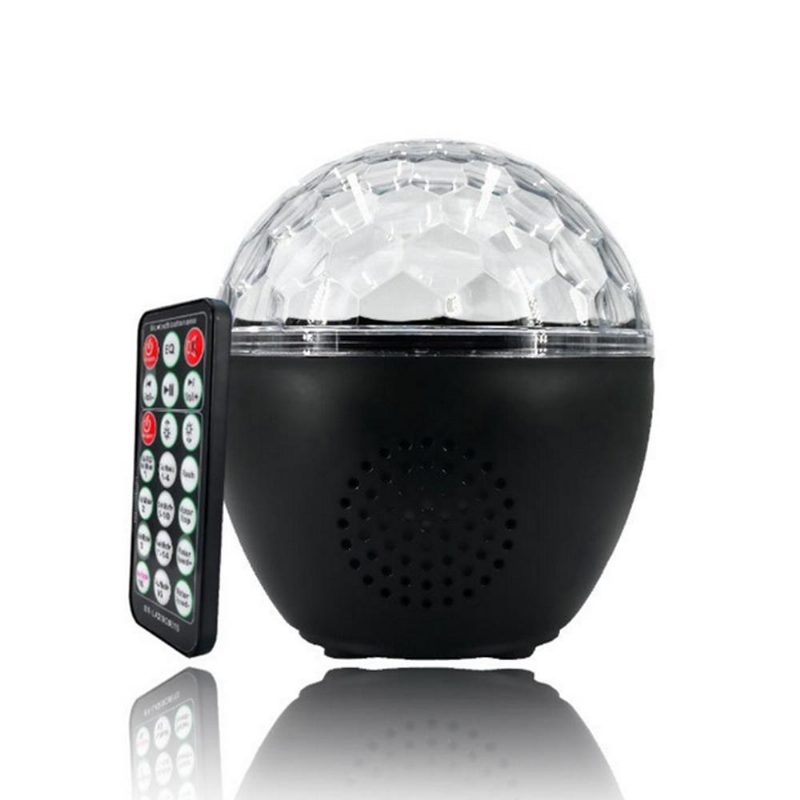 16 Színű Bluetooth Hangszóró Disco Ball Mini Music Audio Stage Light Távirányító Hordozható Projektor Club Party