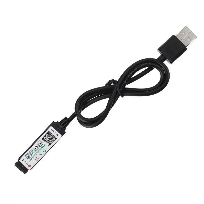 1m/2m/3m/4m/5m Bluetooth App 3528smd Rgb Usb Led Szalaglámpa Beltéri Szalagos Lámpa + Távirányító