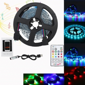 1m/2m/3m/4m/5m Bluetooth App 3528smd Rgb Usb Led Szalaglámpa Beltéri Szalagos Lámpa + Távirányító