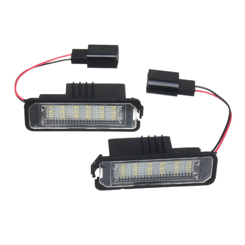 2 Db 18 Led Rendszámtábla Autólámpák Vw Golf Mk4 Mk5 Mk6 Passat Lupo Polo 9n-hez