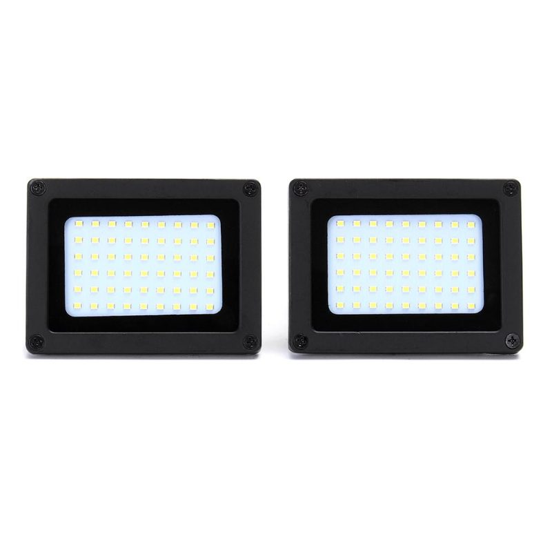 2 Db 5w-os 54 Led-es Lámpa 1 Napelemes Vízálló Fényérzékelővel