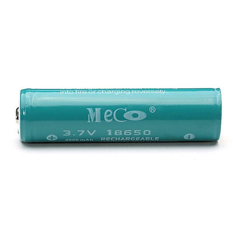 2 Db Meco 3.7v 4000mah Védett Újratölthető 18650 Li-ion Akkumulátor