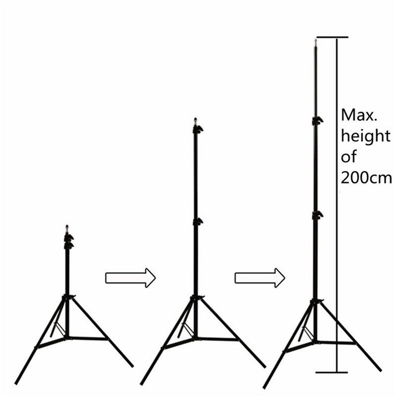 200 cm-es 78 Hüvelykes Állítható Állvány Vr Fénylámpához Esernyőtartó F/ Oculushoz 1/4