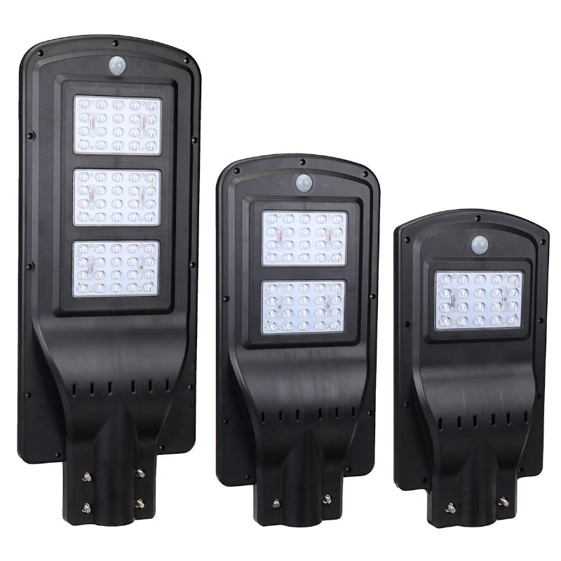 20w 40w 60w Led Fali Napelemes Utcai Világítás Indukciós Mozgásérzékelős Kültéri Lámpa