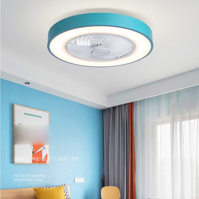 220v 50cm Led Mennyezeti Ventilátor Lámpa App Bt Távirányító 3 Színben Szabályozható 3 Sebességes Szél Beltéri Hálószobához