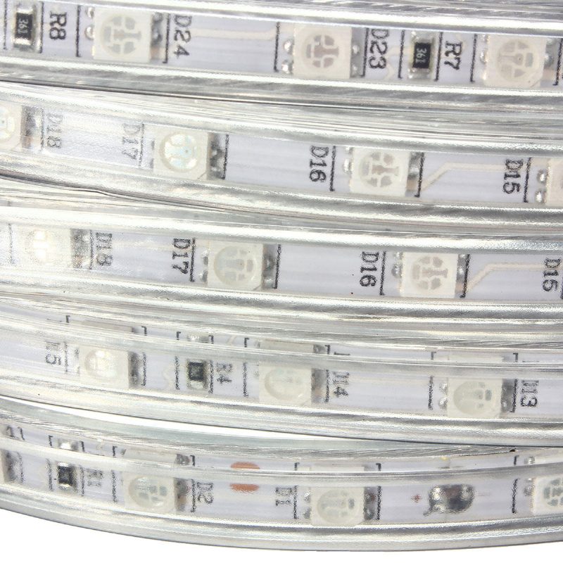 220v 9m 5050 Led Smd Kültéri Vízálló Rugalmas Szalag Kötélszalag Könnyű Karácsonyi