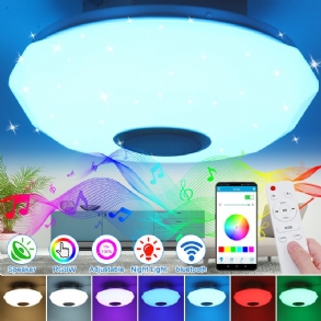 220v Led Rgb Mennyezeti Lámpa 3000-6500k Szabályozható Akril Zenei Bluetooth Távirányító