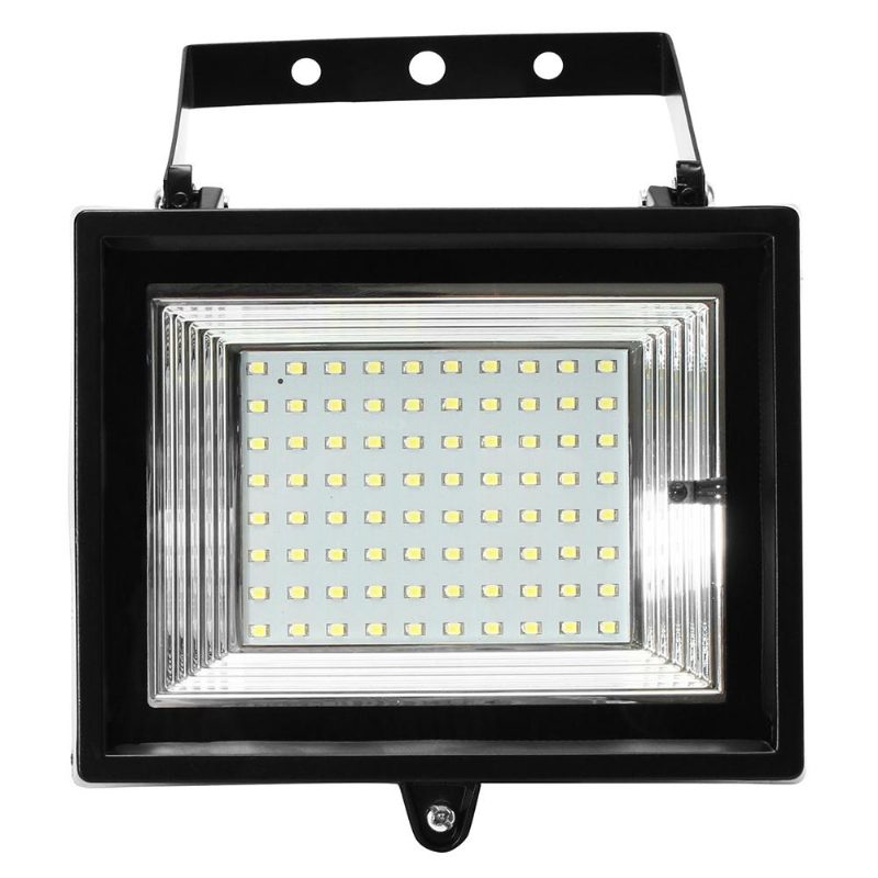 2db Távirányító 80 Led Flood Light Tompítható Időzítő Vízálló Napelemes Utcai Lámpa