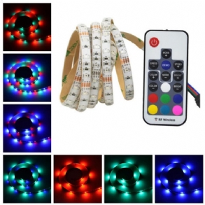 2m 3m 5m Usb Vízálló Smd 2835 Rgb Tv Háttér Szalaglámpa 17 Gombos Rf Távirányító Dc5v