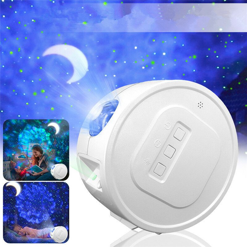 3 Az 1-ben Usb Led Galaxy Starry Night Light Sky Projektor Ocean Wave Csillaglámpa