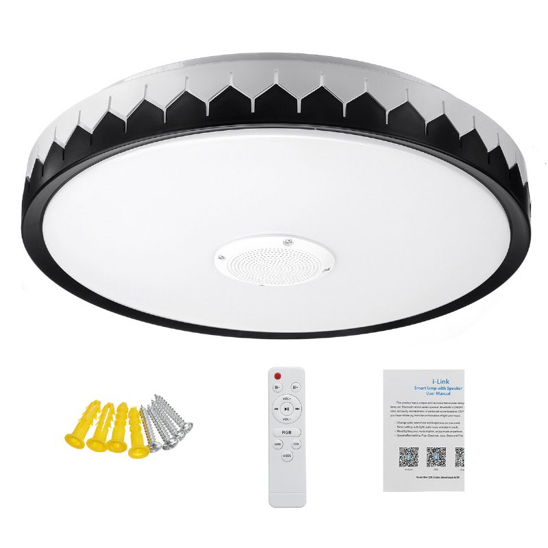 36/60w 110/220v Bluetooth Wifi Led Intelligens Mennyezeti Lámpa 256 Rgb Zenei Hangszóró Szabályozható App Távirányító