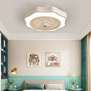 36w 110/220v Mennyezeti Ventilátor Világítással Led Világítás Fokozatmentesen Szabályozható Szélsebességű Távirányító Elem Nélkül Modern Led Lámpa Hálószoba Nappali Étkezőbe