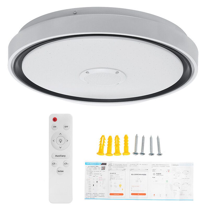 36w/60w 110/220v 40cm Led Rgb Zene Mennyezeti Lámpa Wifi App Távirányító Otthoni Hálószoba Intelligens