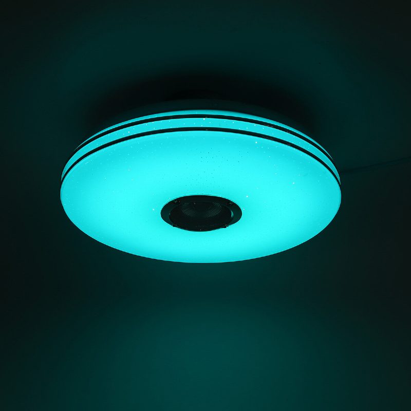 36w/60w 33cm Modern Led Zene Mennyezeti Lámpa Rgb Bluetooth Hangszóró Lefelé App+távirányító 110-220v