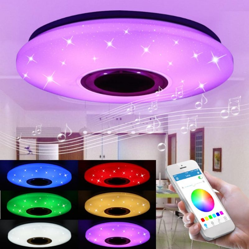 48w 102 Led Rgbw Csillagfény Mennyezeti Lámpa Zenelámpa Bluetooth Szalon Hálószoba App Control Ac85-265v