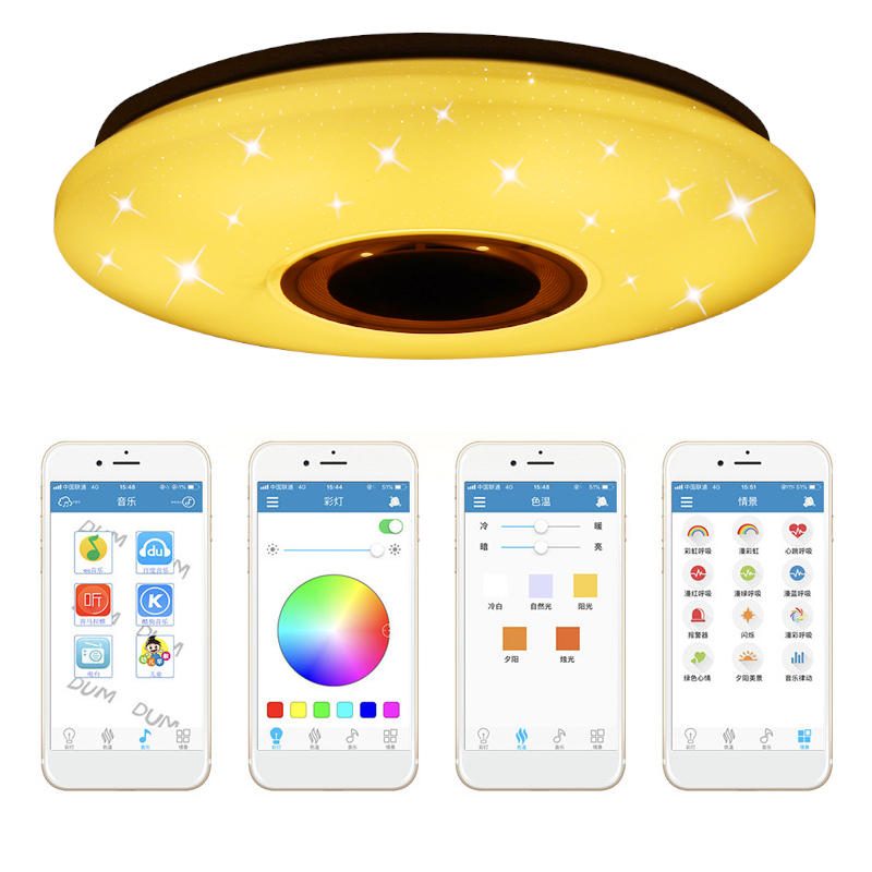 48w 102led Szabályozható Rgbw Zenés Mennyezeti Lámpa Starry Sky Bluetooth App Control