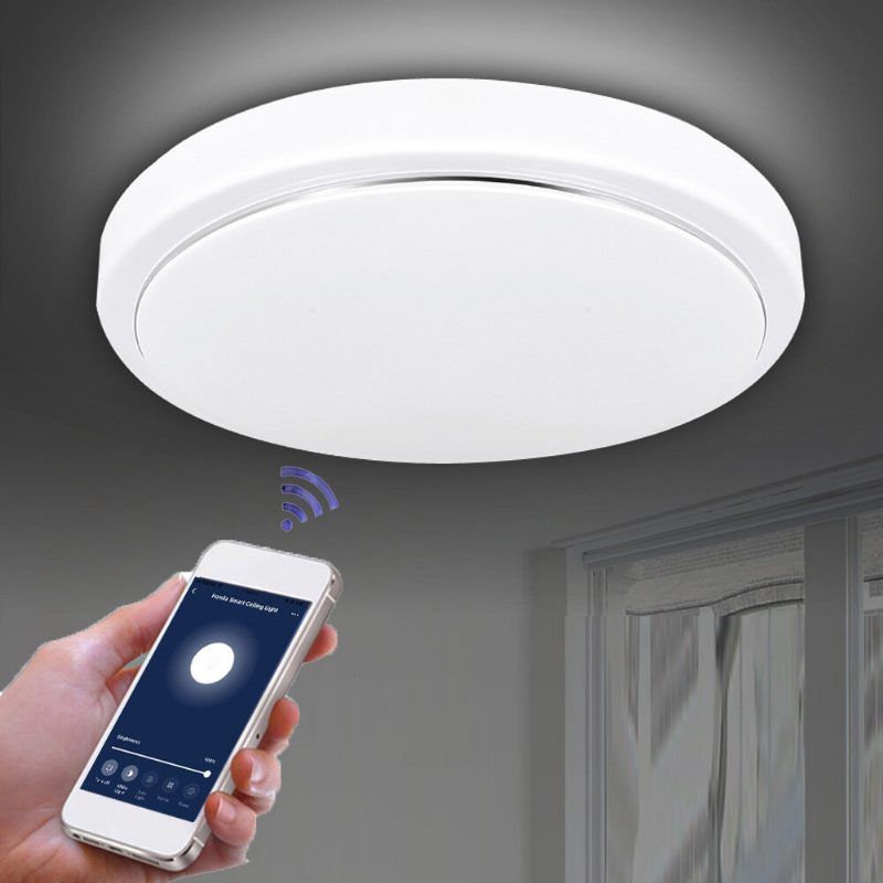 48w Cw+ww Fyxd005-002 Wifi Intelligens Mennyezeti Lámpa Ac85-265v Időzítő Szabályozható App Vezérlő Fcmila Bedroom Működik Az Alexa Google Home Ifttt-vel