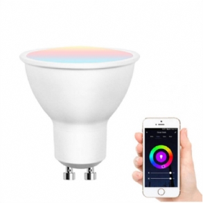 5 W Gu10 Rgb Wifi Smart Bulb App Control Hangvezérlés Működik A Google Assistant Alexa Segítségével