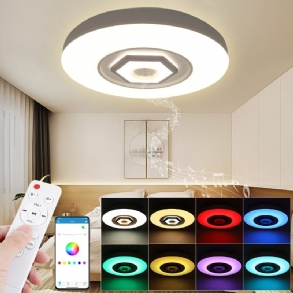 50 cm-es 220 V-os Led Rgb Zenei Mennyezeti Lámpa Intelligens Bluetooth App/távirányító