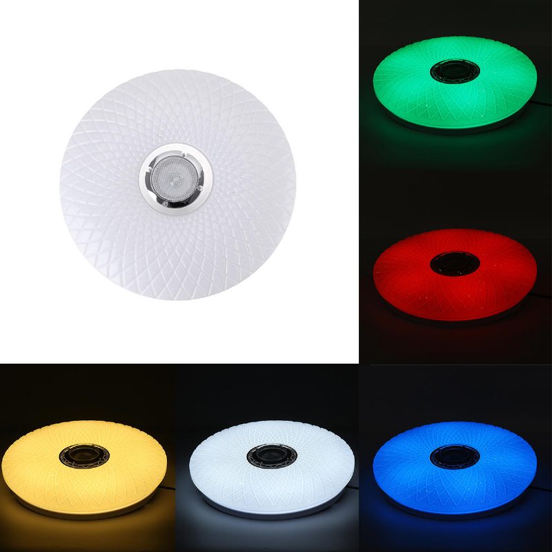 60 W Smart Led Mennyezeti Lámpa Rgb Bluetooth Zenei Hangszóró Szabályozható App Távirányító