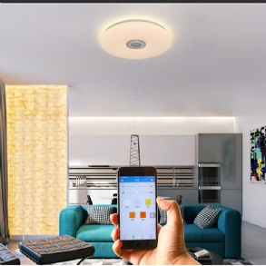 60 W Smart Led Mennyezeti Lámpa Rgb Bluetooth Zenei Hangszóró Szabályozható App Távirányító