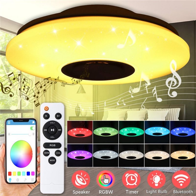 60w Ac220v 102led Csillagos Lámpaernyős Led Intelligens Mennyezeti Lámpa Bluetooth Zene App+távirányító