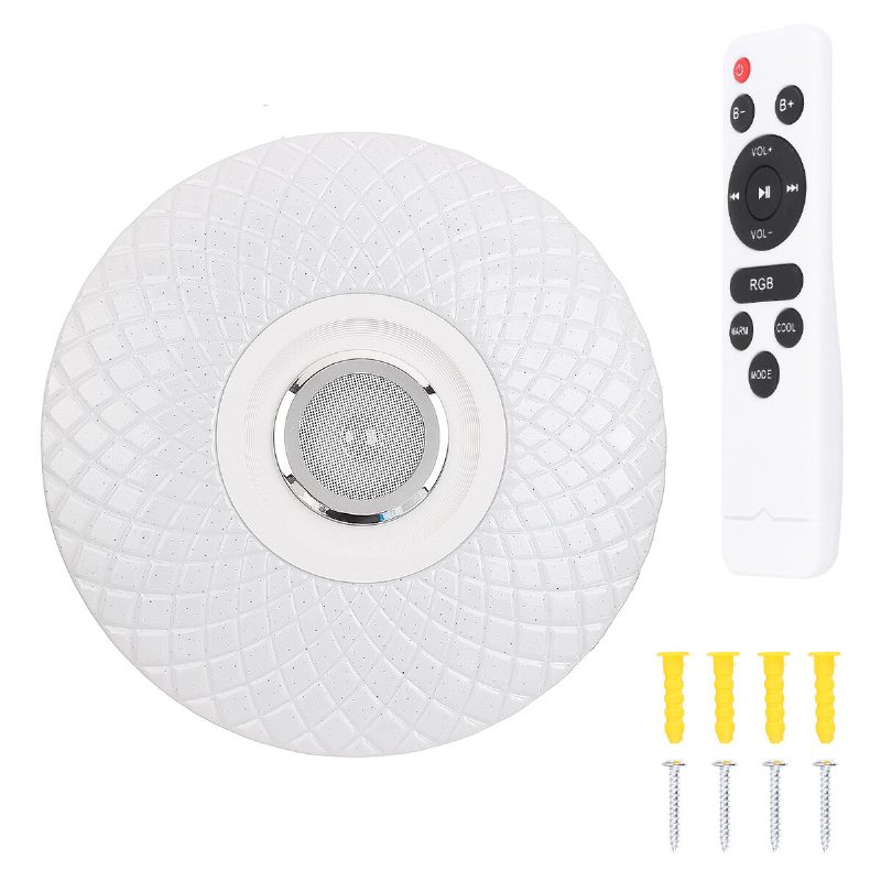 72 W Rgb Zene Színes Led Mennyezeti Fény Szabályozható Lámpa Bluetooth + App Control Ac180v~265v