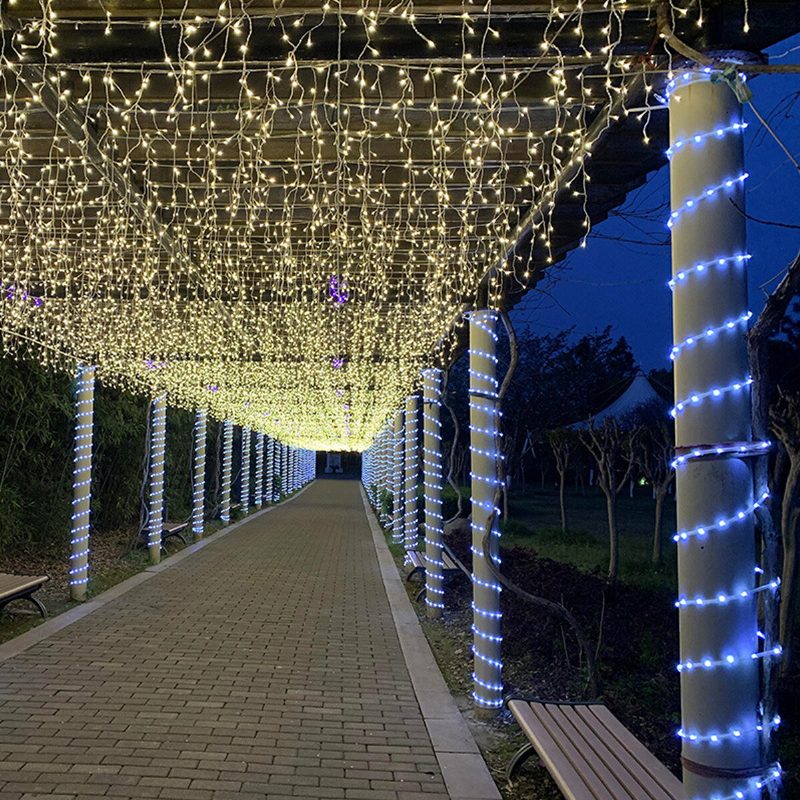 7m 50led Napelemes String Fairy Lights Vízálló Kültéri Kerti Esküvői Lámpa