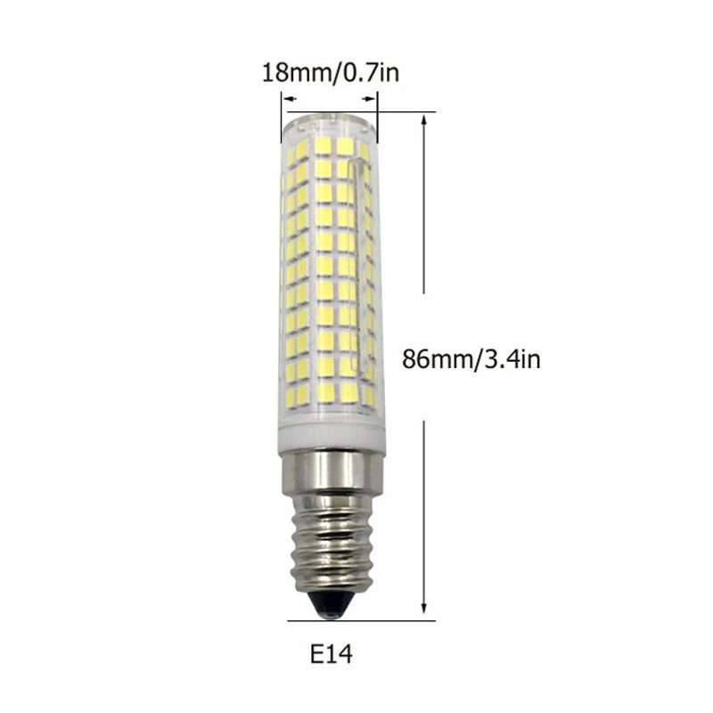 Ac110v/120v E14 Szabályozható Fényerő Led Kerámia Izzó Mini Kukorica Energiatakarékos 15w Cserélje Ki A Halogén Lámpát