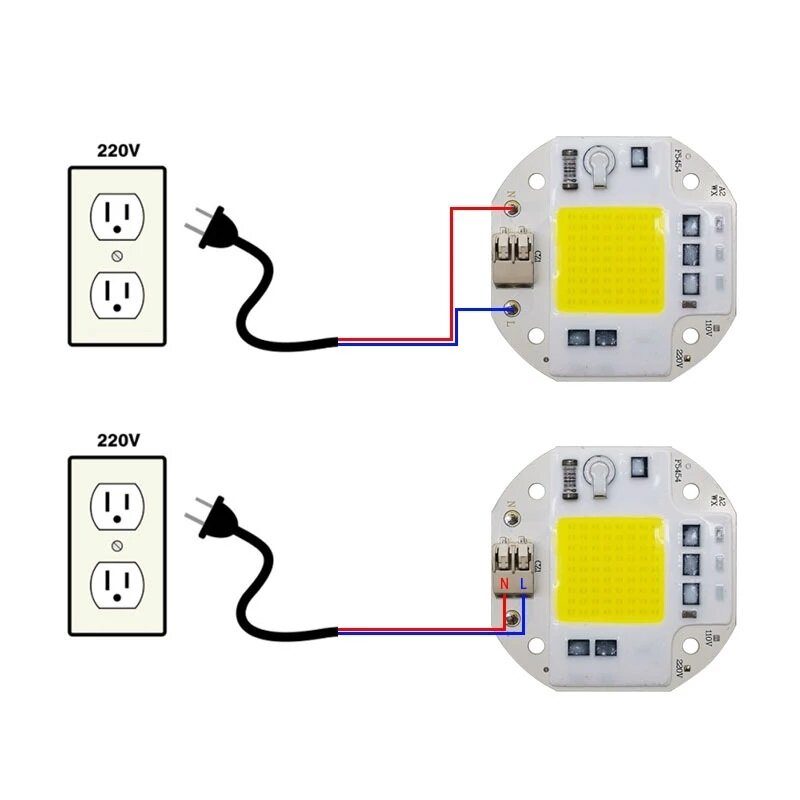 Ac110v/220v Cob Led Chip Növekedési Fényhez Teljes Spektrumú 380-780 Nm-es Növénypalánta Virág