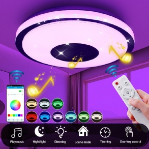 Ac220v/110-240v 38cm Led Rgb Zene Mennyezeti Lámpa Bluetooth App+távirányító Konyha Hálószoba Fürdőszoba