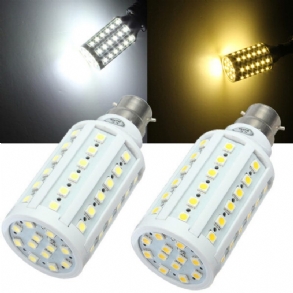 B22 10w Smd 5050 Fehér/meleg Fehér 60 Led Kukorica Izzó Ac 110v