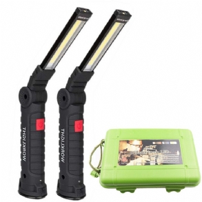 Beépített 18650 Akkumulátoros Bikight Cob Led Többfunkciós Összecsukható Munkalámpa Készlet Usb Újratölthető Led Zseblámpa Usb Kábel Autós Töltő Akkumulátor